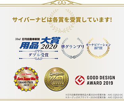 サイバーナビ各賞受賞